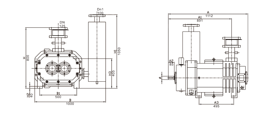 RSP1100干式螺桿真空泵